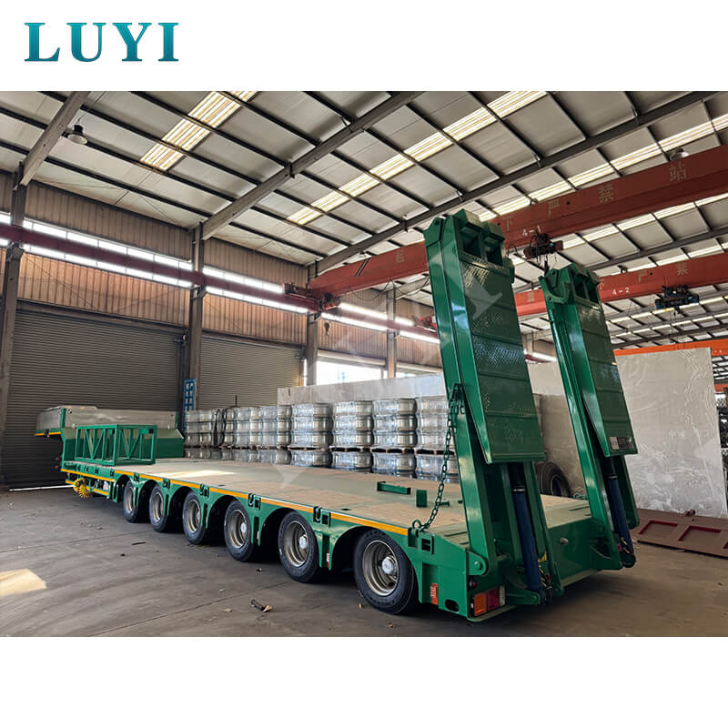 Exigences d'adaptation personnalisées : la semi-remorque surbaissée Luyi à 6 essieux expédiée avec succès en Éthiopie
