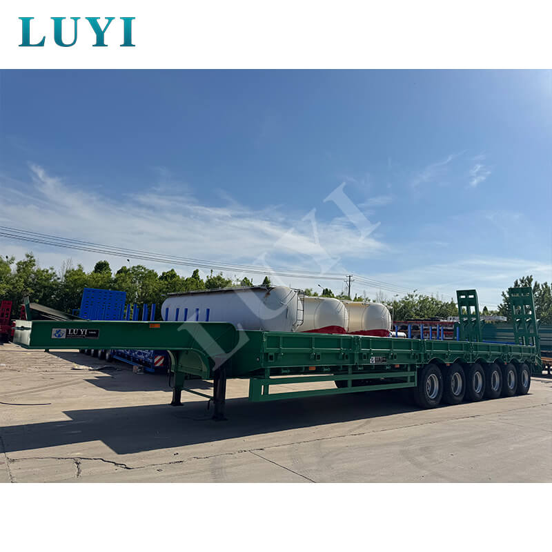 Nouvelle réussite dans la coopération transnationale ! Les semi-remorques surbaissées col de cygne 6 essieux LUYI sont expédiées par lots vers la Mauritanie