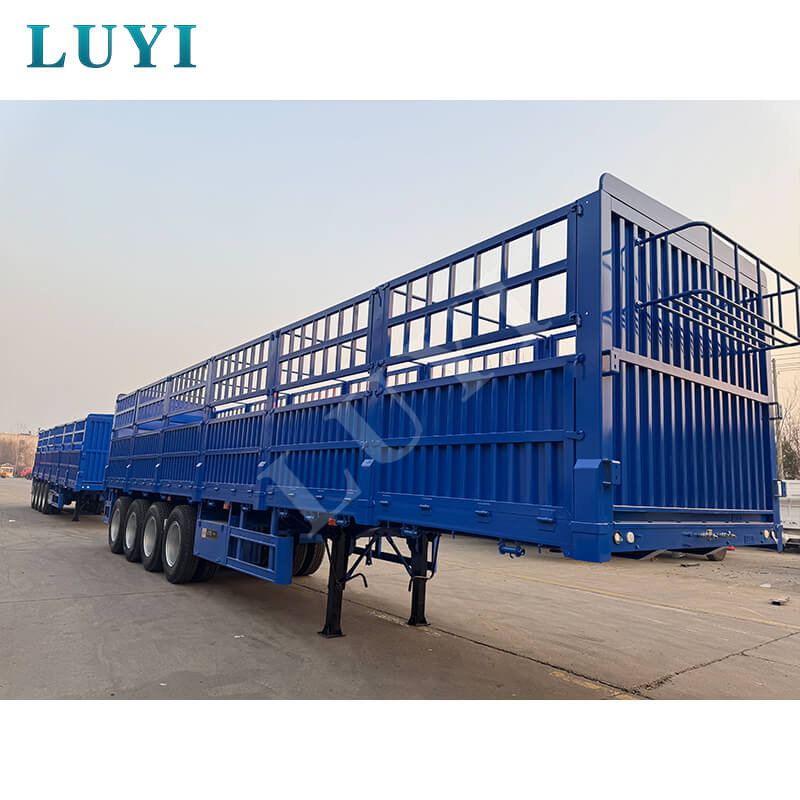 Renforcer les infrastructures africaines ! Semi-remorques à parois latérales 4 essieux envoyées par lots au Sénégal