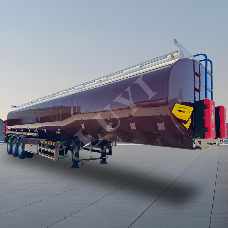 Semi-remorque citerne d'huile en acier au carbone 3 essieux 0 cube Semi-remorque citerne d'huile en acier au carbone 3 essieux 0 cube