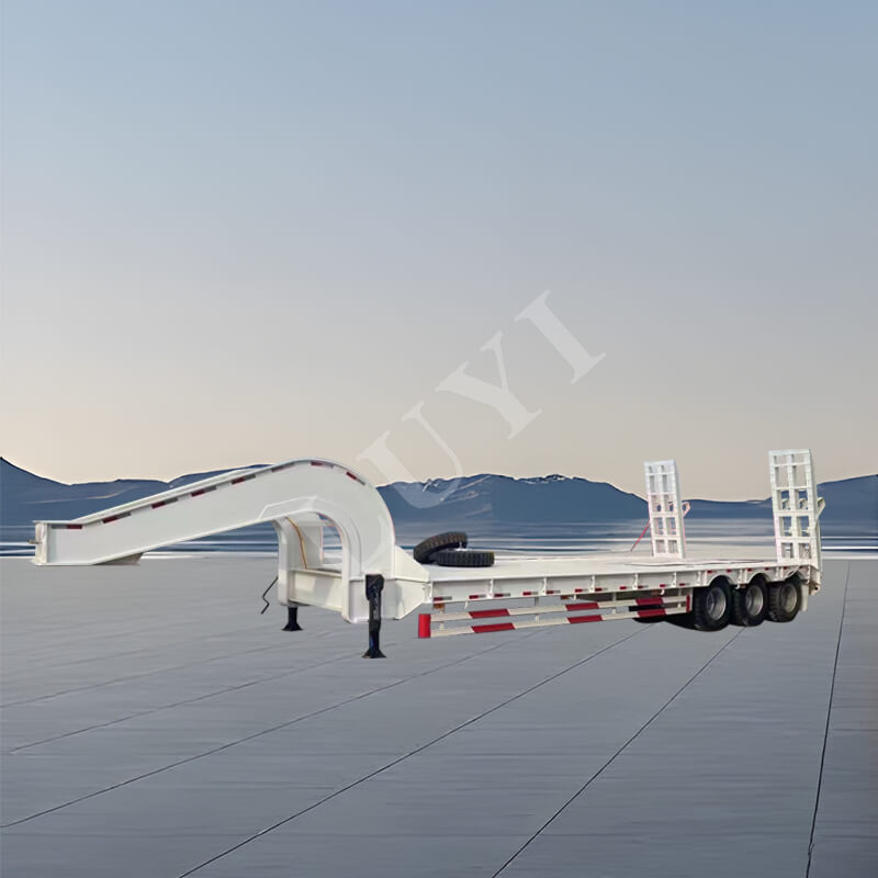 Remorque surbaissée à 3 essieux de 40 tonnes