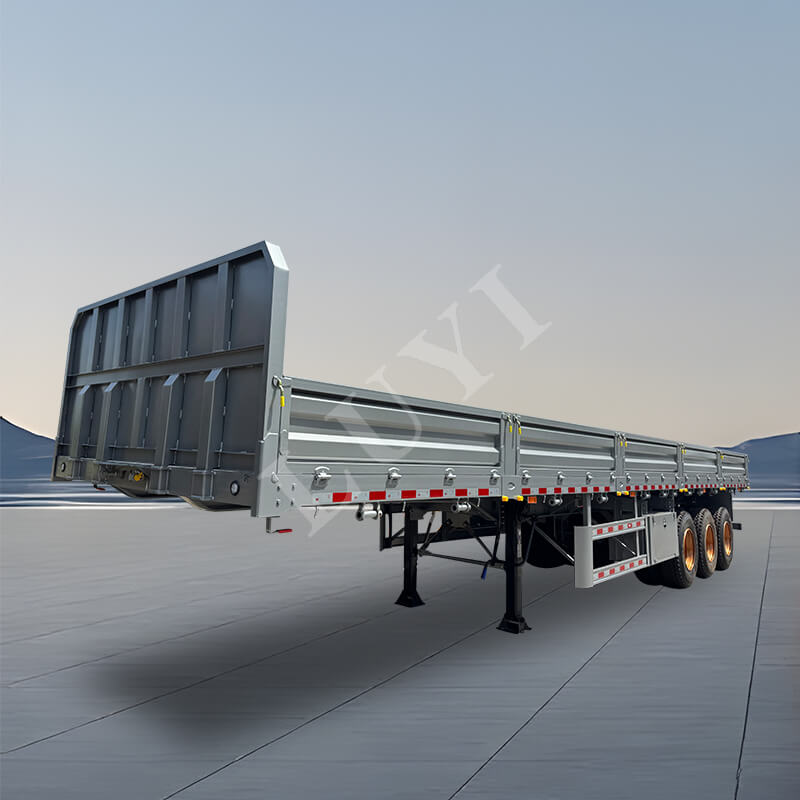 Semi-remorque de clôture à 3 essieux de 60 tonnes