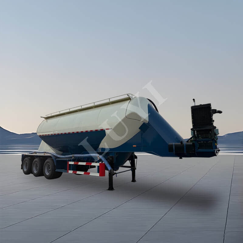 Semi-remorque citerne de transport de ciment en vrac de type V de 48 mètres cubes Semi-remorque citerne de transport de ciment en vrac de type V de 48 mètres cubes