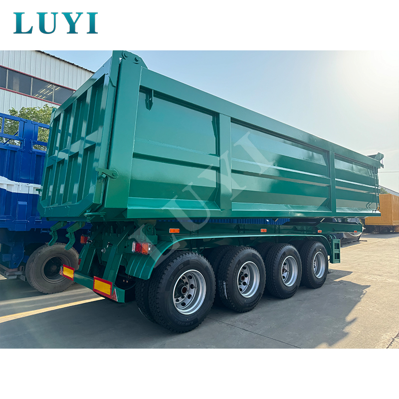 Augmenter les charges utiles pour l'Ouganda : comment les remorques bennes à 4 essieux de LUYI améliorent l'efficacité de la construction et de l'exploitation minière