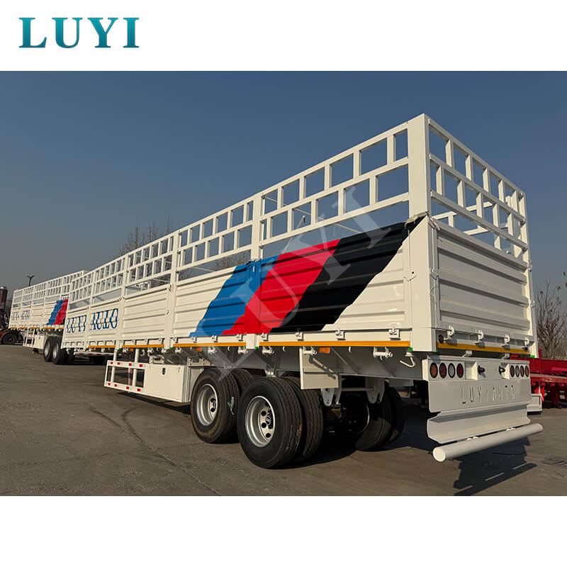 Semi-remorque à haute clôture de 30 tonnes et 60 tonnes de haute qualité à vendre