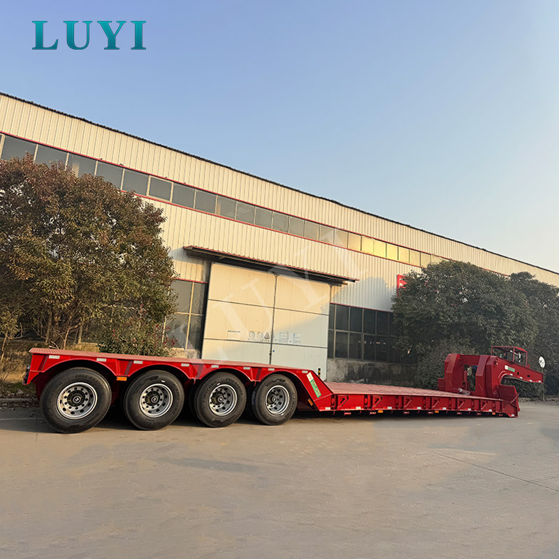 Remorque surbaissée à 4 essieux LUYI : la solution intelligente pour les charges utiles plus lourdes
