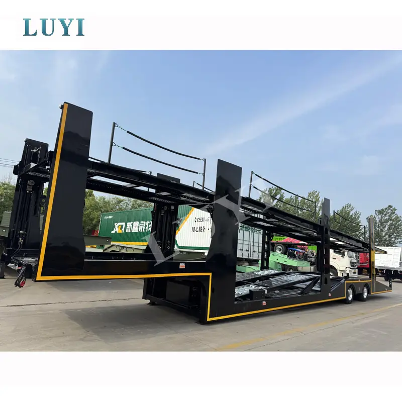 Transporteur de voitures à deux étages LUYI : doublez votre capacité, maximisez votre efficacité
